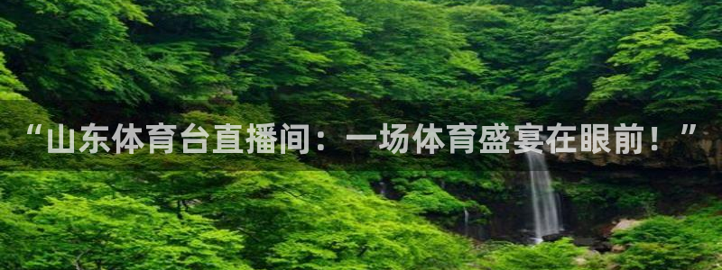 飞速体育足球直播免费观看：“山东体育台直播间：一场体育盛宴在眼前！”